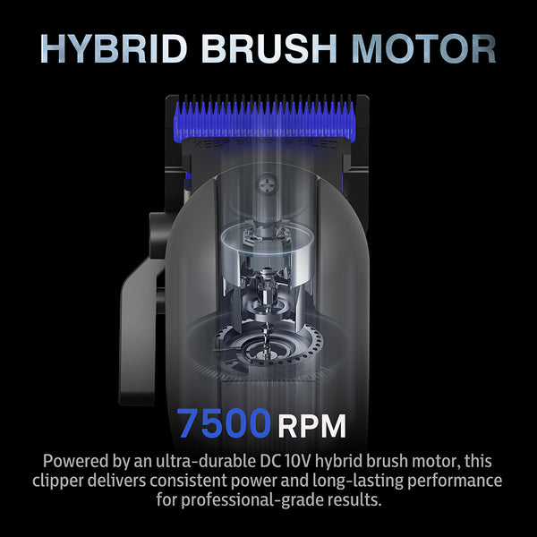 Caliber 10mm Clipper with Cordless Power, Zero-Gap Precision, and Zirconia Blades for Professional-Grade Cutting