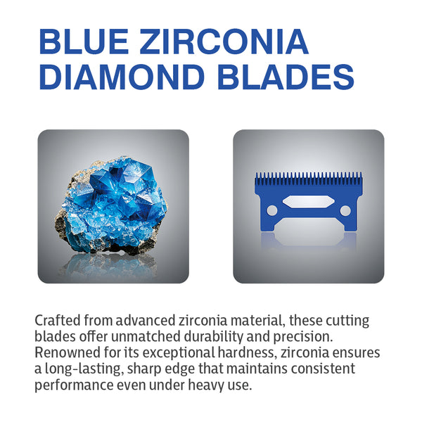Caliber 10mm Clipper with Cordless Power, Zero-Gap Precision, and Zirconia Blades for Professional-Grade Cutting