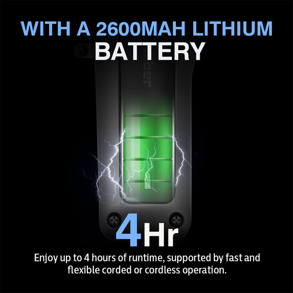 Caliber 10mm Clipper with Cordless Power, Zero-Gap Precision, and Zirconia Blades for Professional-Grade Cutting