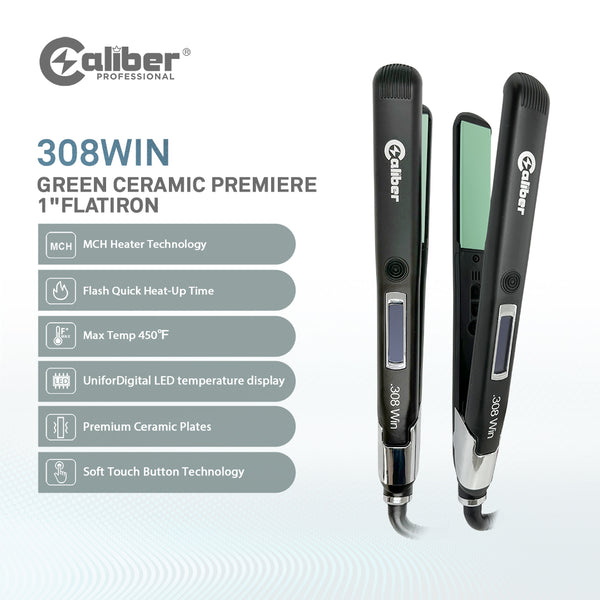 Caliber .308 Win Green Ceramic Premiere  1" Flat Iron