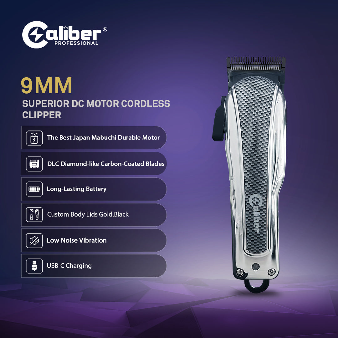 Caliber 9MM Mabuchi DC Motor Cordless Clipper – Caliber Pro USA