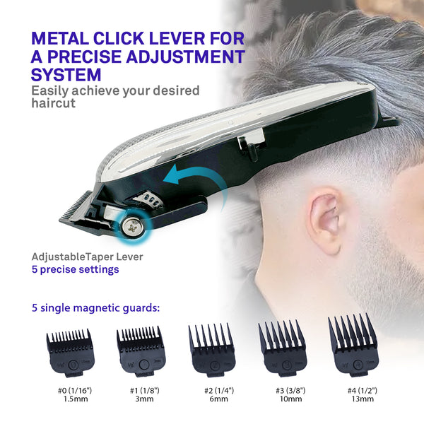 Caliber 9MM Mabuchi DC Motor Cordless Clipper