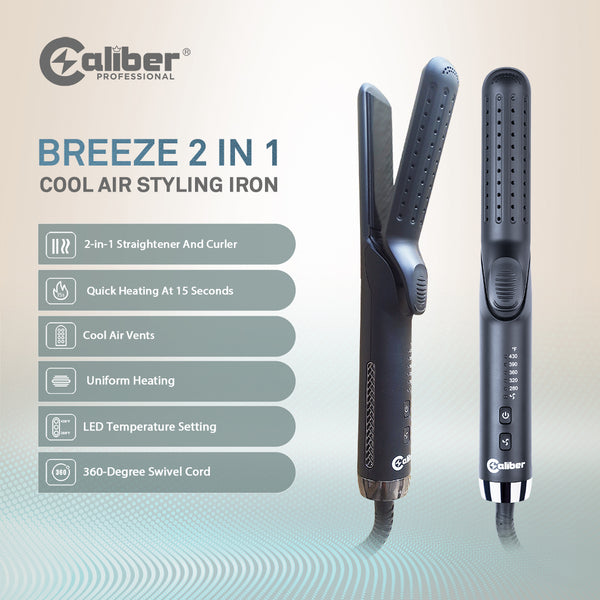 Caliber Breeze 2 in 1 Cool Air Styling Iron