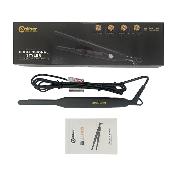 Caliber .243Win  3/10″ Black Durable Titanium Flat Iron