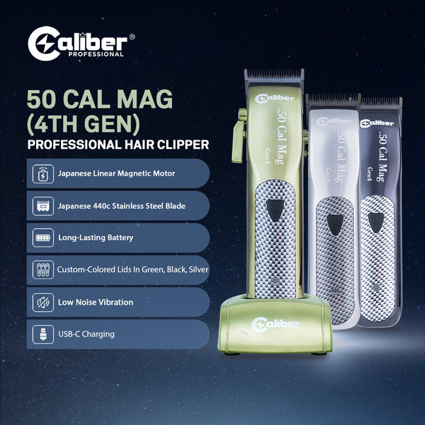 Caliber  .50 CAL MAG HIGH SPEED MAGNETIC MOTOR CORDLESS CLIPPER, 4th Generation