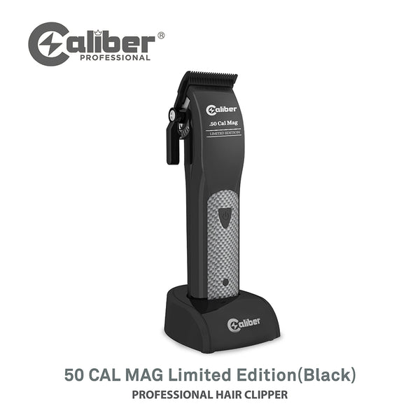 Caliber .50 Cal Mag Professional Hair Clipper with High Speed Japanese Linear Motor  Limited Edition, Black