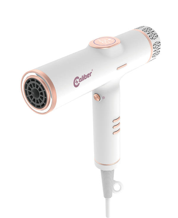 [Open Box Sales]Caliber Quasar BLDC High Speed Digital Motor Hair Dryer, white AND BLACK
