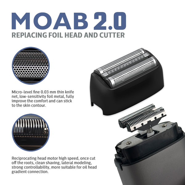 Caliber Replacement Foil Head and Cutters for MOAB Shaver