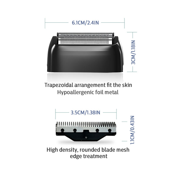 Caliber Replacement Foil Head and Cutters for MOAB Shaver