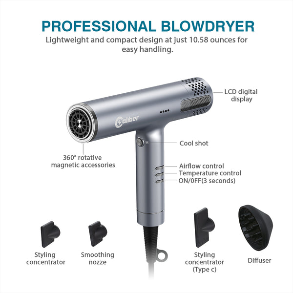 Caliber Quasar Pro 2.0 BLDC High Speed Digital Motor Hair Dryer